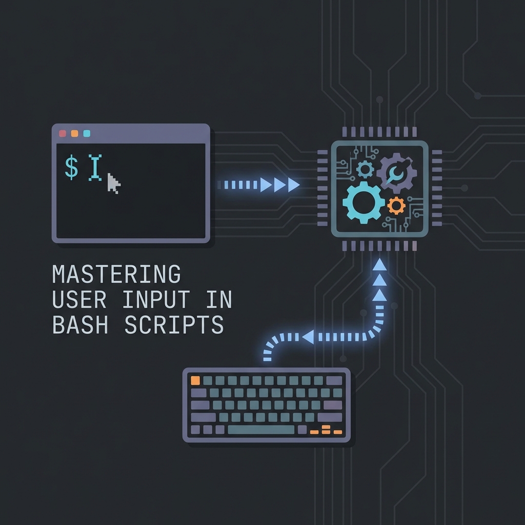Command line input with blinking cursor
